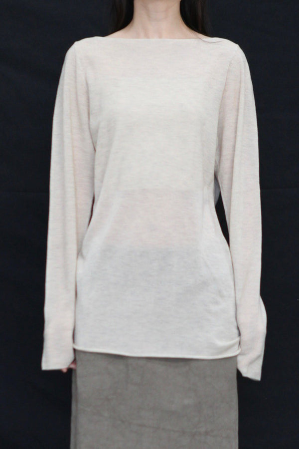 SWAYING 24 Autumn and Winter Wool Blended One-shoulder Lamb Leg Sleeve Top SW-SW24AW1T14-MX SW-SW24AW1T13 Beixing